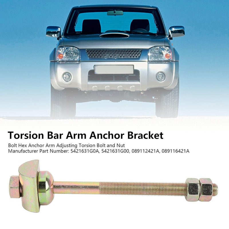 ariarly Bolt Hex Anchor Arm Adjusting Torsion Bar,for D21 D22 4WD RWD PLD with Part Number 5421631G0A, 5421631G00, 089112421A, 089116421A - Image 4